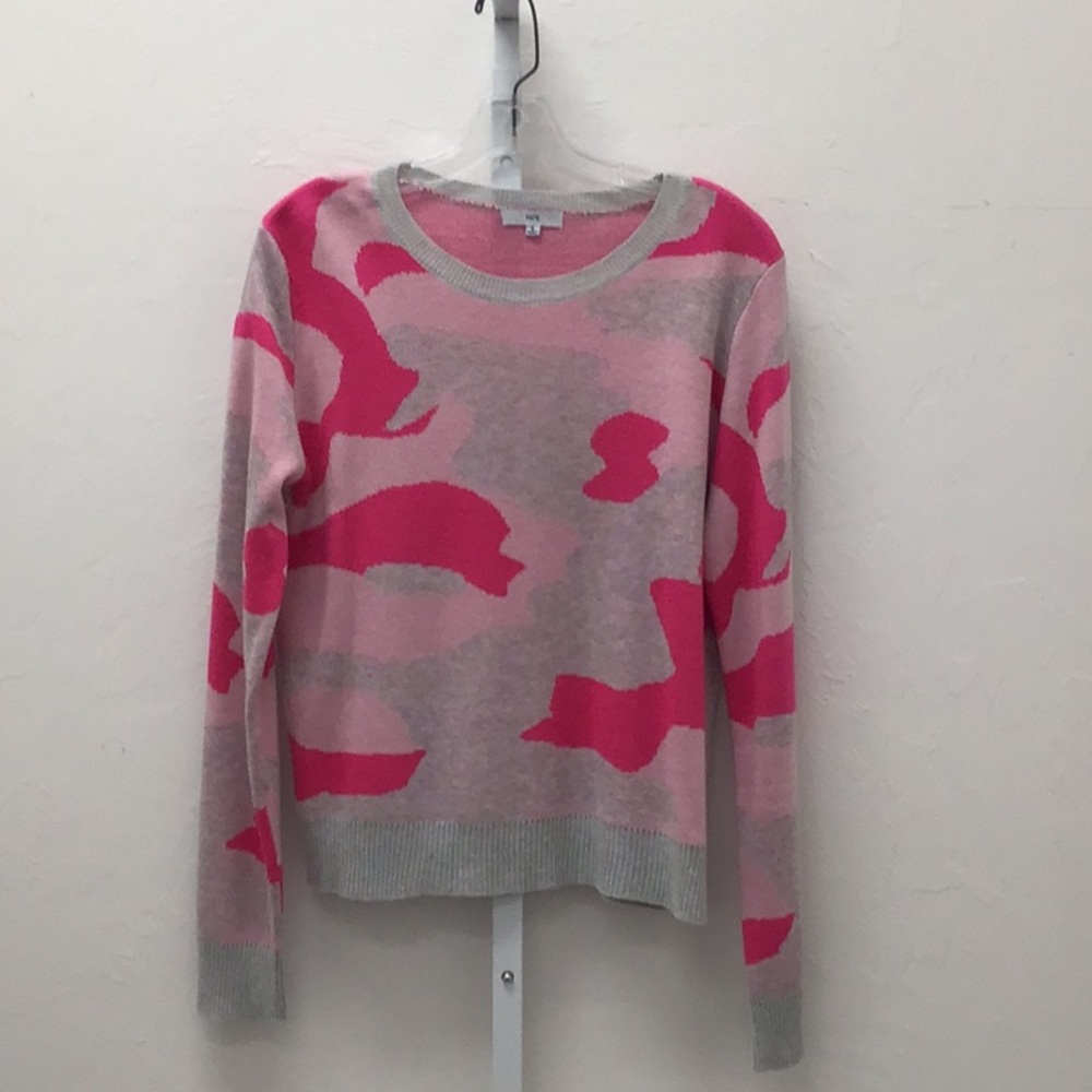 FATE- SIZE SMALL-PINK AND GREY CAMOUFLAGE SWEATER-SOFT